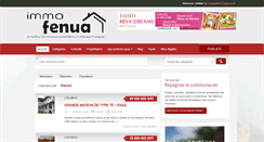 Desktop Screenshot of immofenua.com