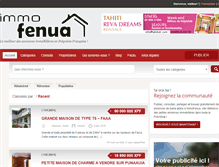 Tablet Screenshot of immofenua.com